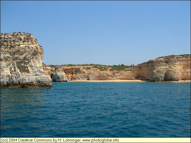 Praia de Caneiros seen from Sea