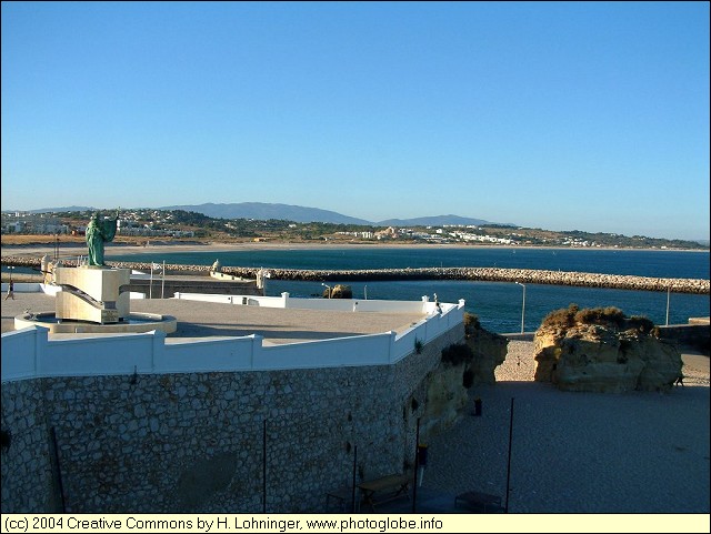 Baia de Lagos with Serra Monchique in the Background