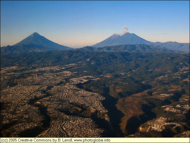 The Outskirts of Guatemala City from Air