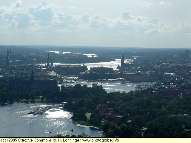 The City of Stockholm seen from the TV Tower