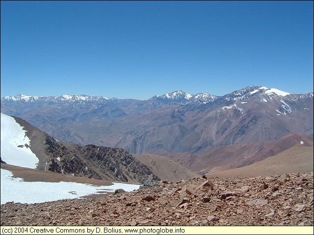 Andes seen from Mercedario Massif