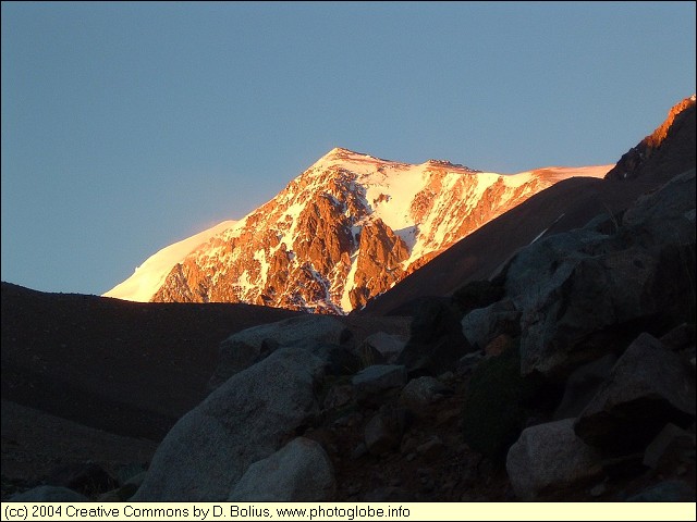 Mercedario in the Morning Sun
