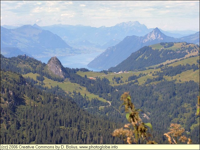 Lake Lucerne and Pilatus seen from Hoch-Ybrig