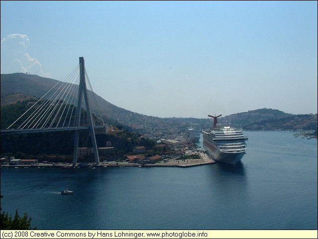 Harbour and Bridge over Ombia Fjord