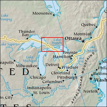 Map: Fall at the Great Lakes