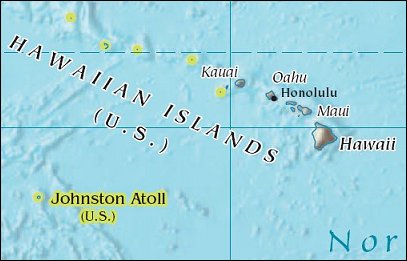 Map: Hawaiian Islands