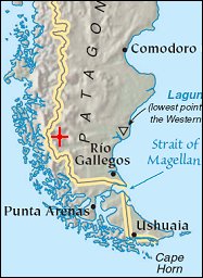 Map: Moreno Glacier