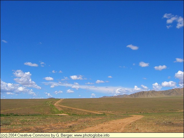 At the Border of Gobi Desert