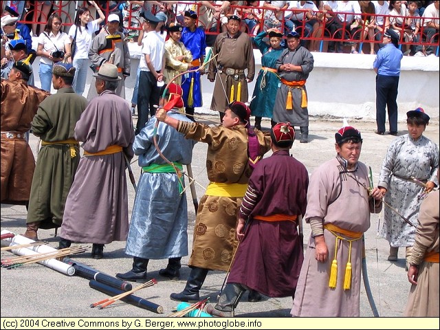 Archers at the Naadam Celebrations