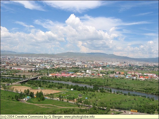 Smog over Ulaanbaatar