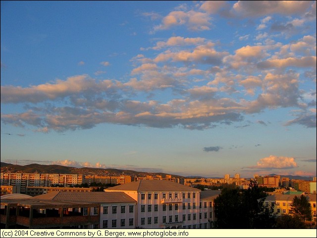 Ulaanbaatar at Sunset