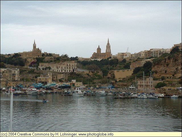 Mgarr with Church of Ghanjsielem in the Background