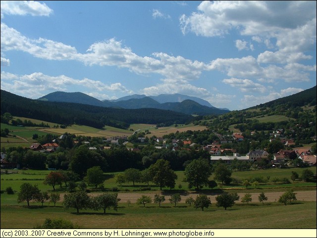 Grnbach with Schneeberg in the Background