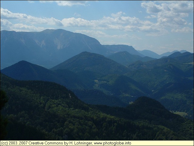 Schneeberg seen from Kleine Kanzel