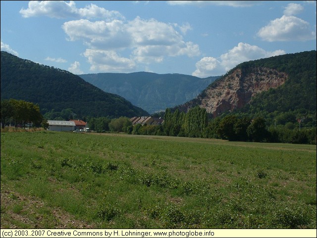 Winzendorf with Hohe Wand in the Background