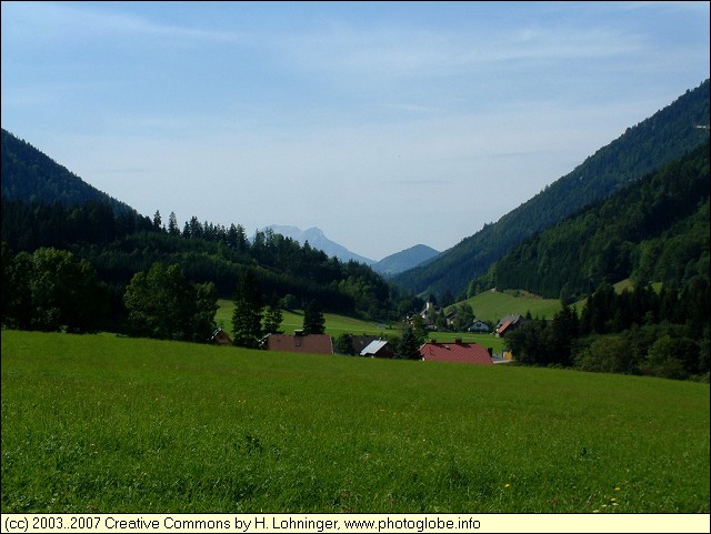 Lassing with Gr. Buchstein in the Background