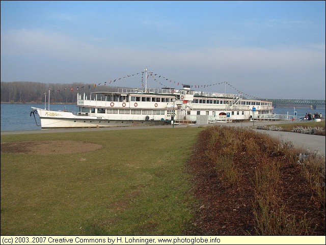 Restaurant Boat on the Danube at Tulln