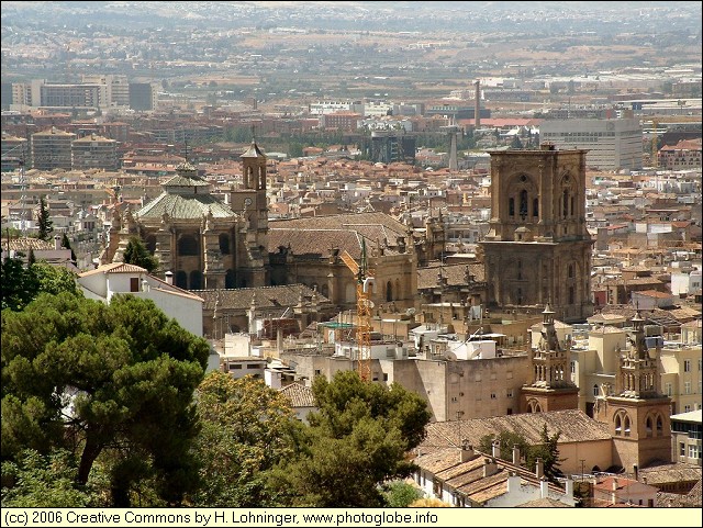 Cathedral of Granada seen from San Cristbal