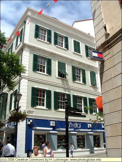 House at Main Street of Gibraltar