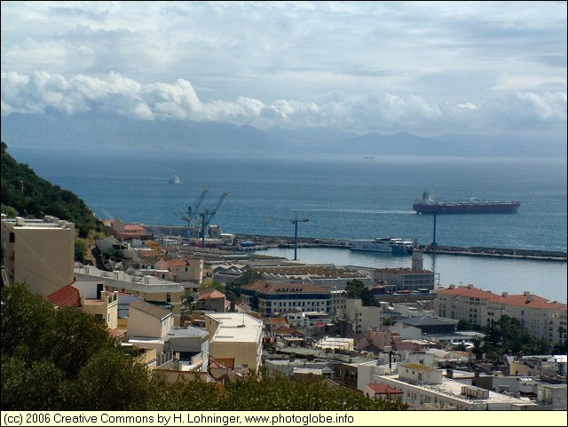 Africa seen from Gibraltar