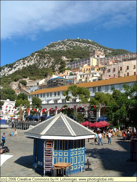 Upper Rock seen from Casemates