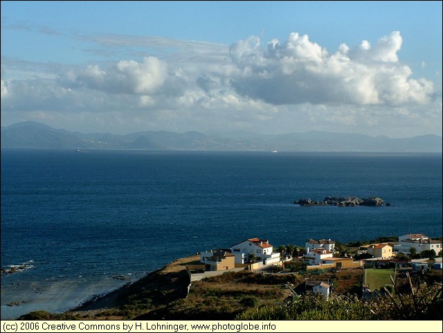 Africa seen from Punta del Canero