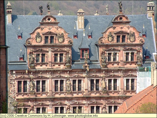 Farcade of the Castle of Heidelberg