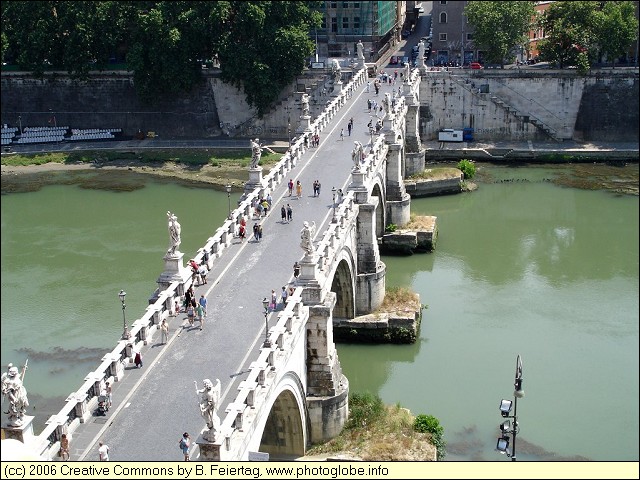 River Tevere and Ponte S. Angelo