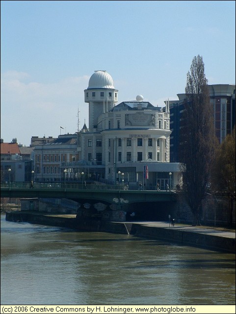 Urania seen from Donaukanal