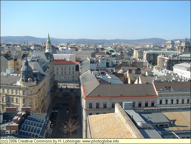 Skyline of Vienna - Mariahilf and Rahlgasse