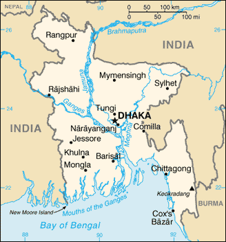 Map of Bangladesh