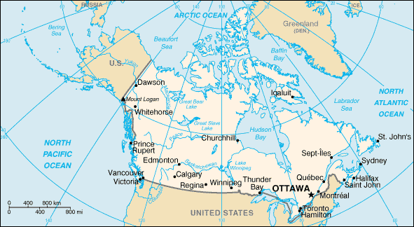 Map of Canada