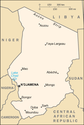 Map of Chad