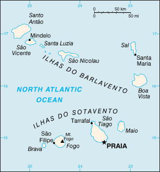 Map of Cape Verde