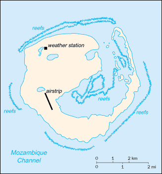 Map of Europa Island