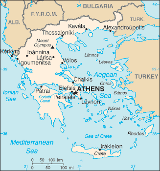 Map of Greece