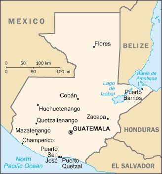 Map of Guatemala