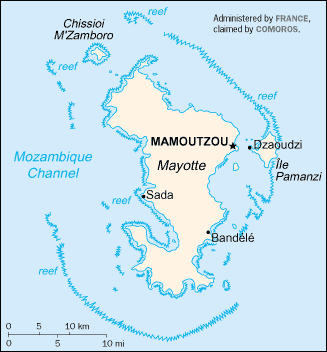 Map of Mayotte