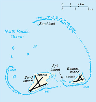 Map of Midway Islands