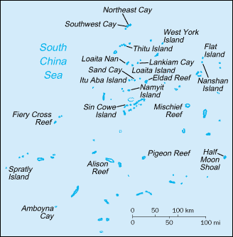 Map of Spratly Islands