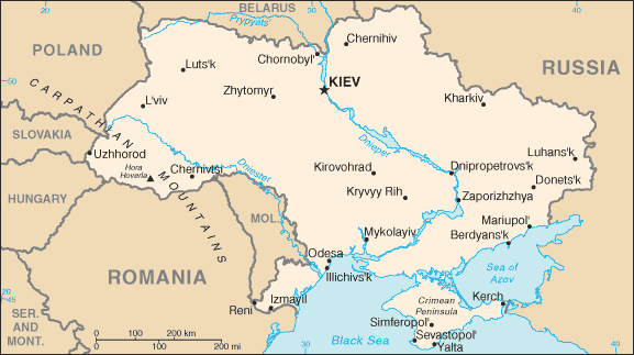 Map of Ukraine