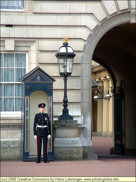 Guard in Front of the Buckingham Palace