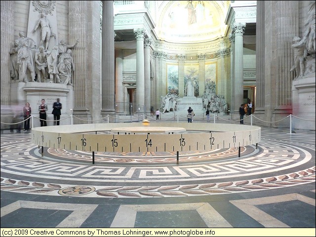 Foucault Pendulum in the Pantheon